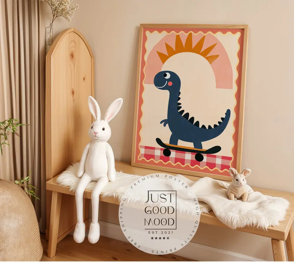 Poster Kinderzimmer - Dino - 10x15 cm - Poster