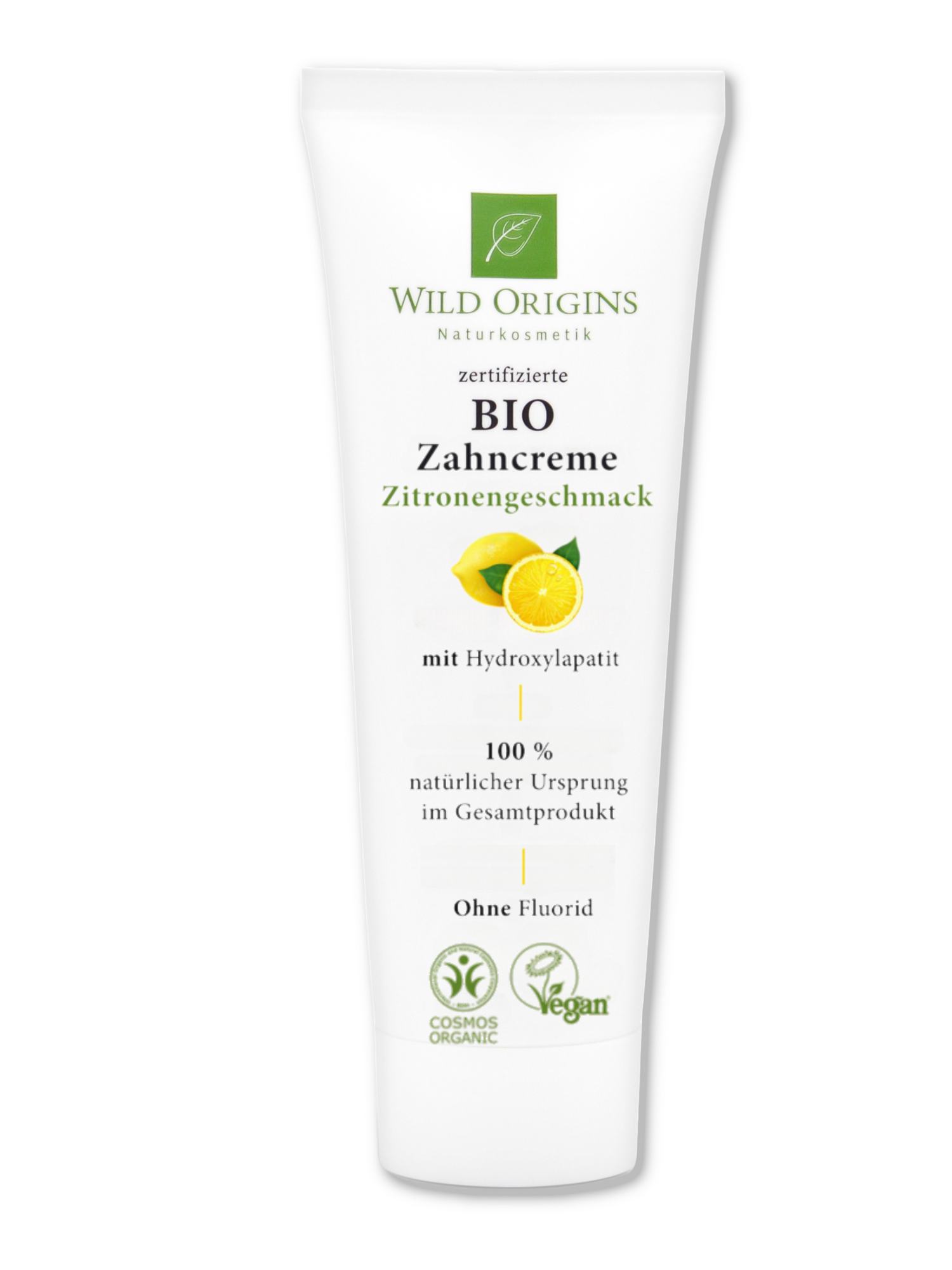 Bio Zahnpasta ohne Fluorid Zitrone | Wild Origins