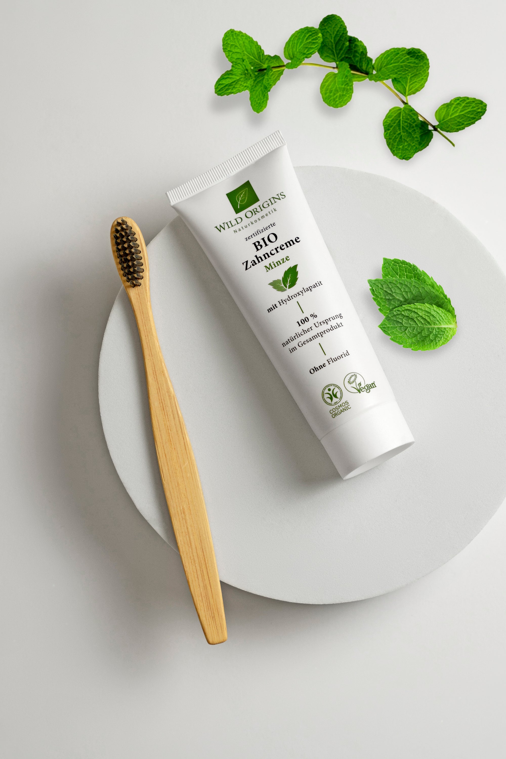Bio Zahncreme Minze - ohne Fluorid | Wild Origins