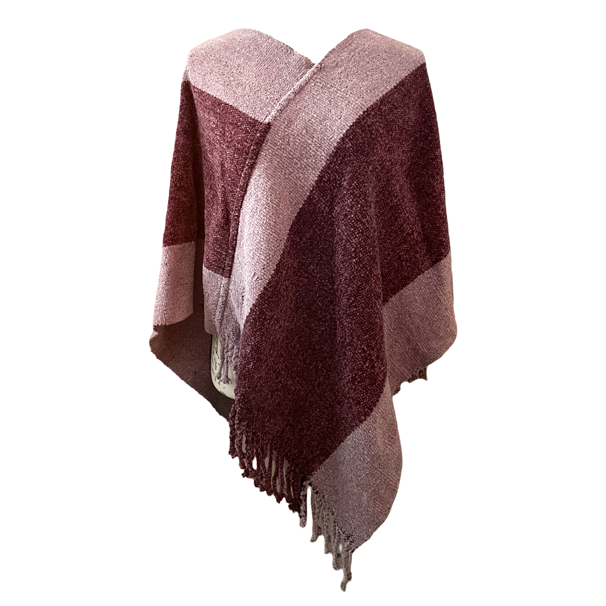 Handgewebter Poncho – Natürlich gefärbt & einzigartig