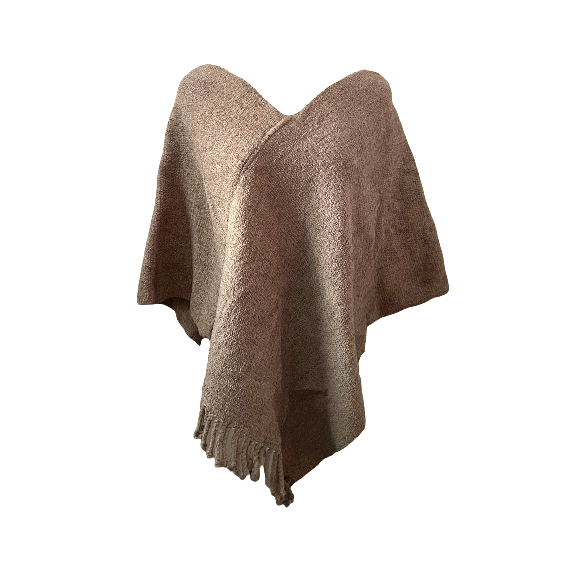 Handgewebter Poncho – Natürlich gefärbt & einzigartig