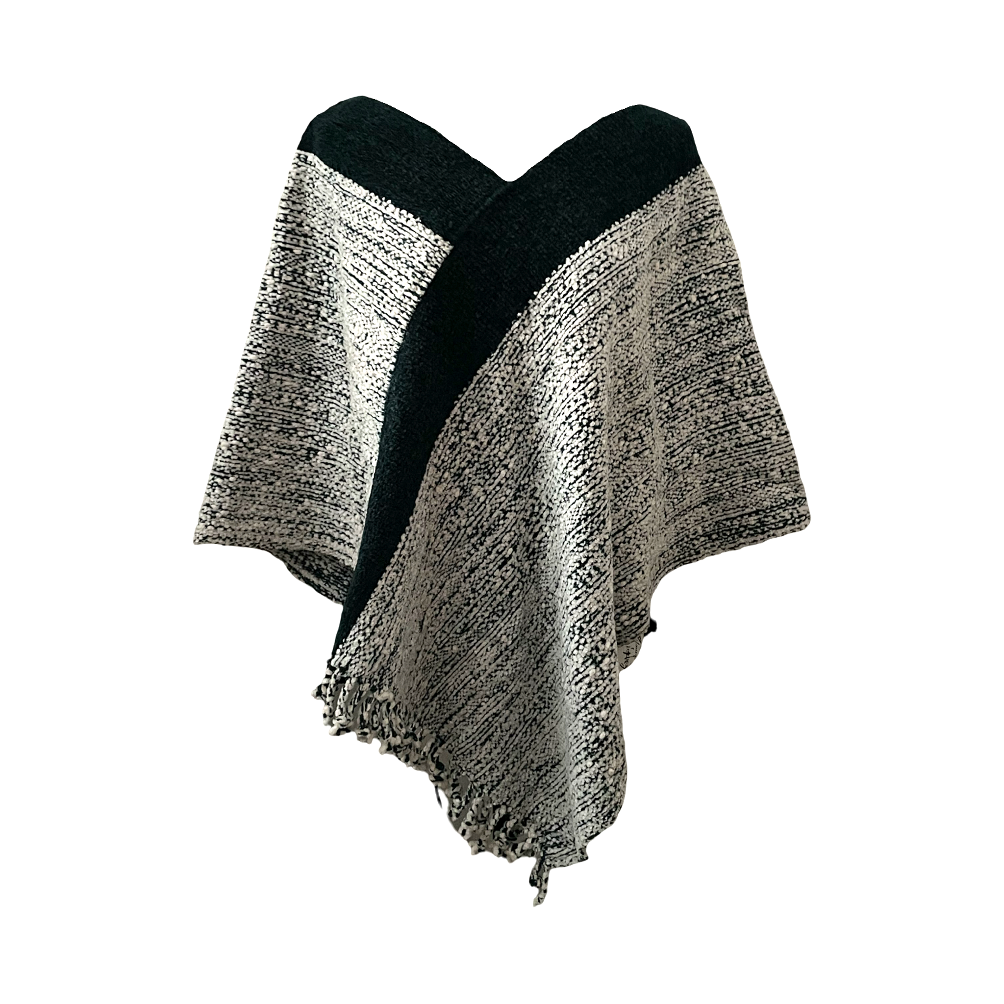 Handgewebter Poncho – Natürlich gefärbt & einzigartig