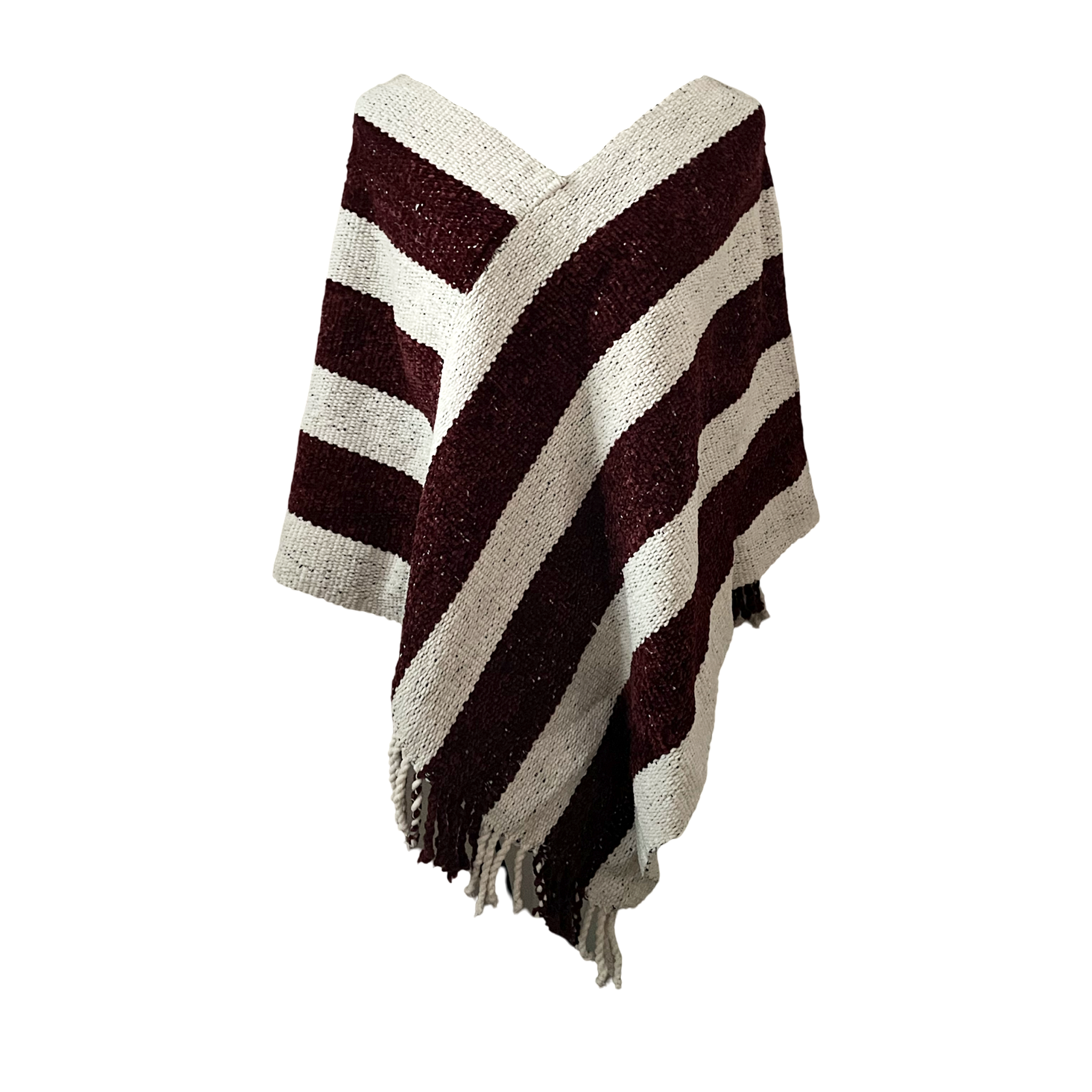 Handgewebter Poncho – Natürlich gefärbt & einzigartig