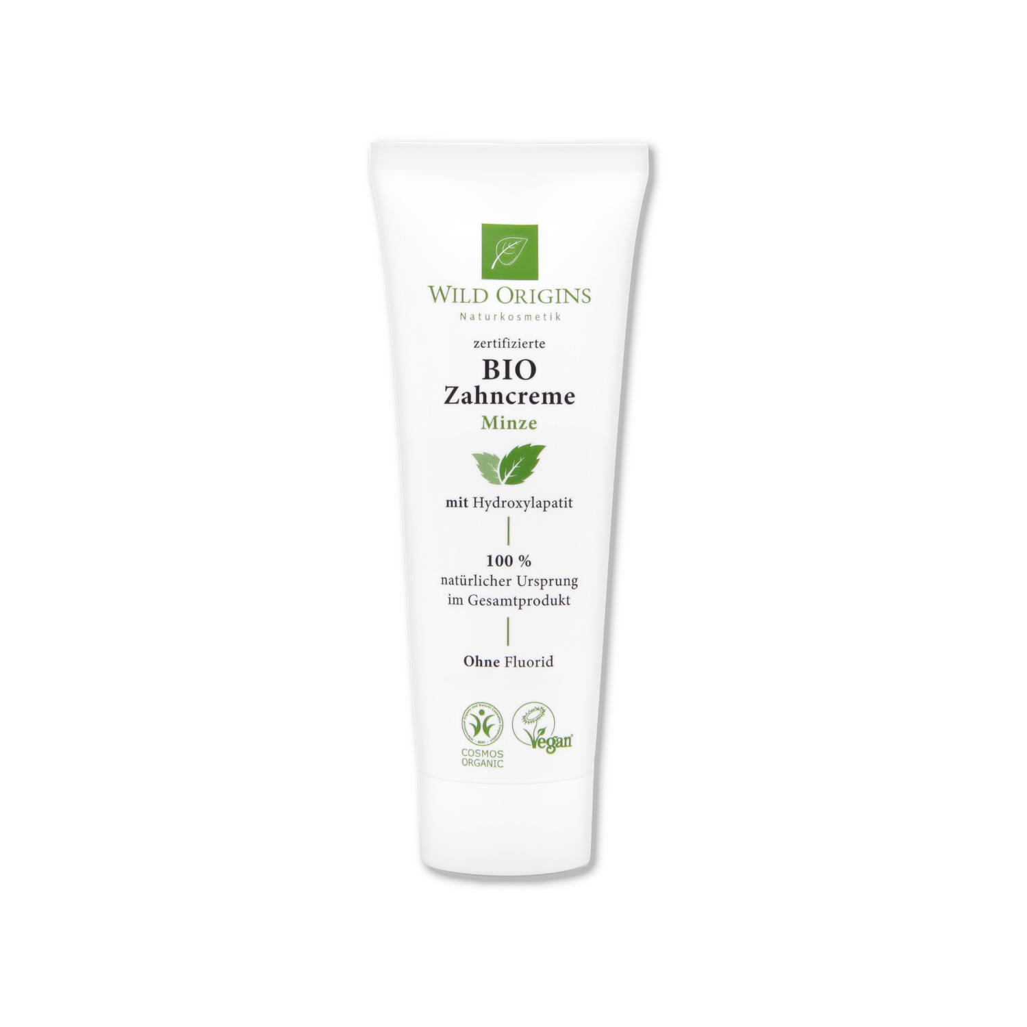 Bio Zahncreme Minze - ohne Fluorid | Wild Origins