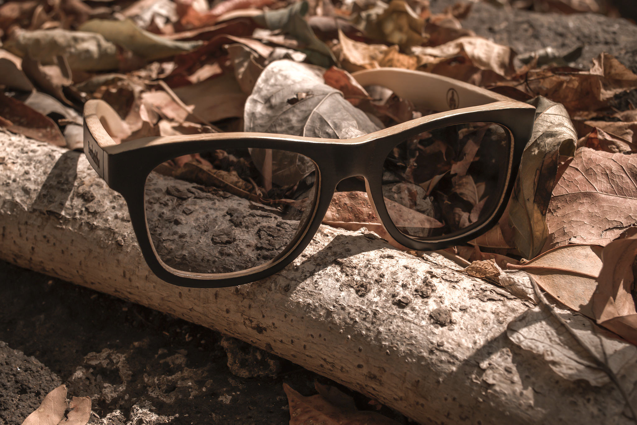 Bambus-Sonnenbrille – Classic Square (Woodsy Edition)