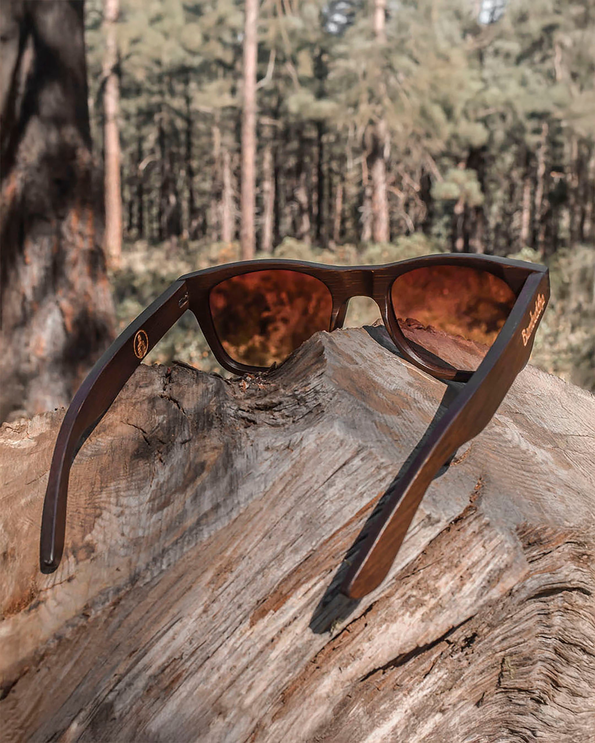 Bambus-Sonnenbrille – Classic Square (Woodsy Edition)