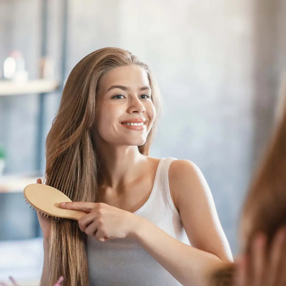 Bambus Haarbürste – plastikfrei ergonomisch & für alle Haartypen geeignet - Haircare