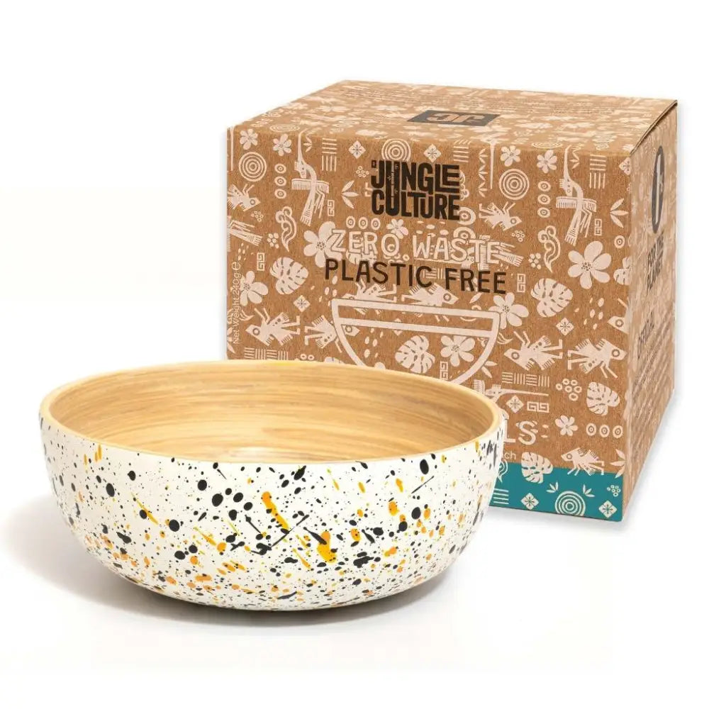 Bambus Servierschale – handgefertigt nachhaltig & mit Terrazzo-Design - Bowls & Cutlery