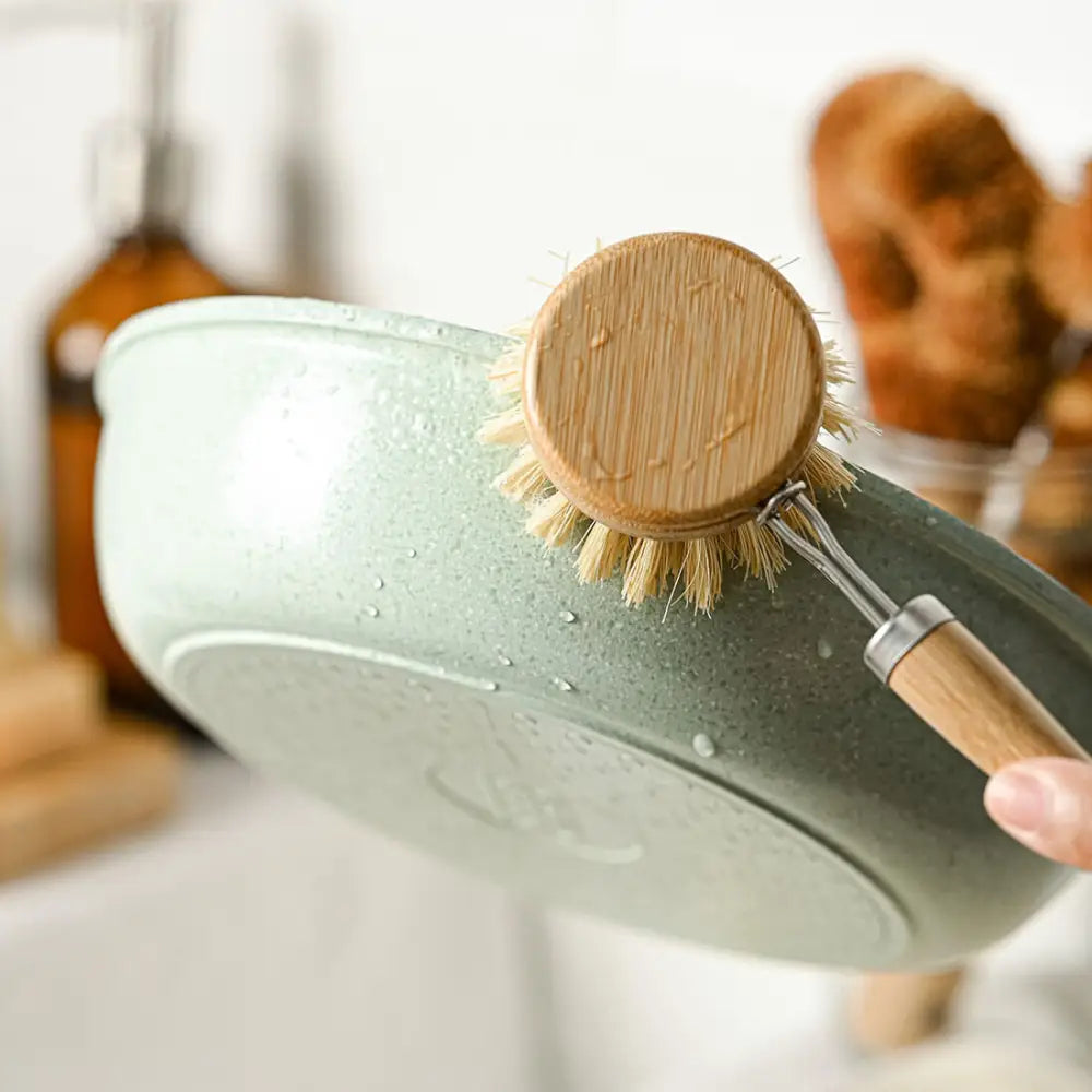 Bambus Spülbürsten-Set – 6-teilig plastikfrei & biologisch abbaubar - Dish brushes
