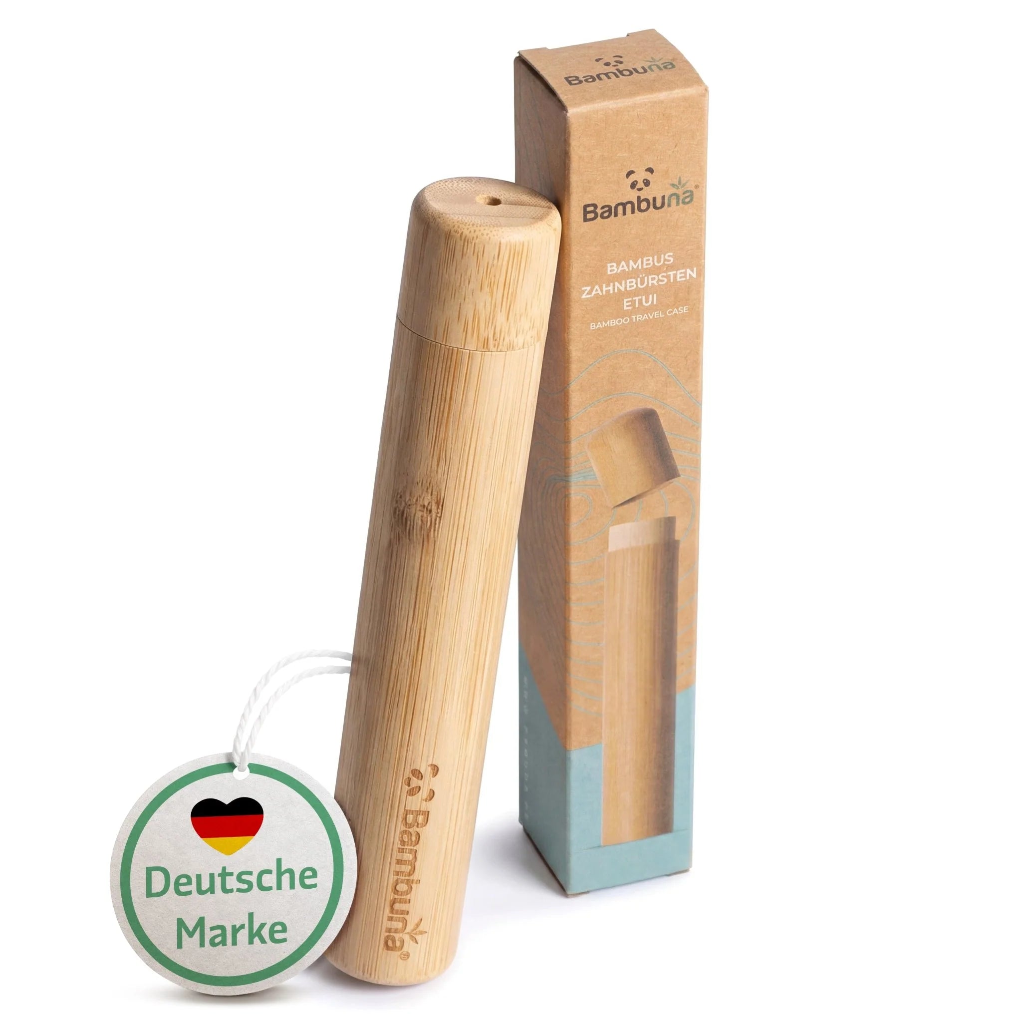 Bambus Zahnbürsten Etui – nachhaltig & plastikfrei für unterwegs | Bambuna