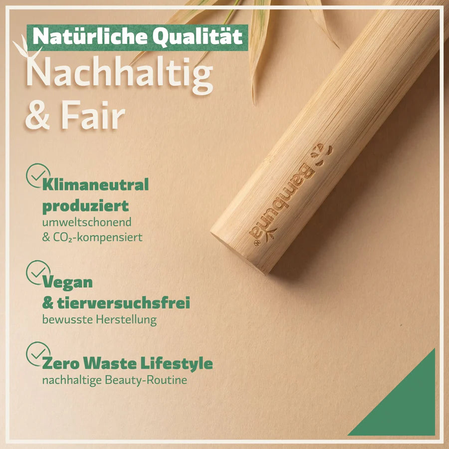 Bambus Zahnbürsten Etui – nachhaltig & plastikfrei für unterwegs | Bambuna