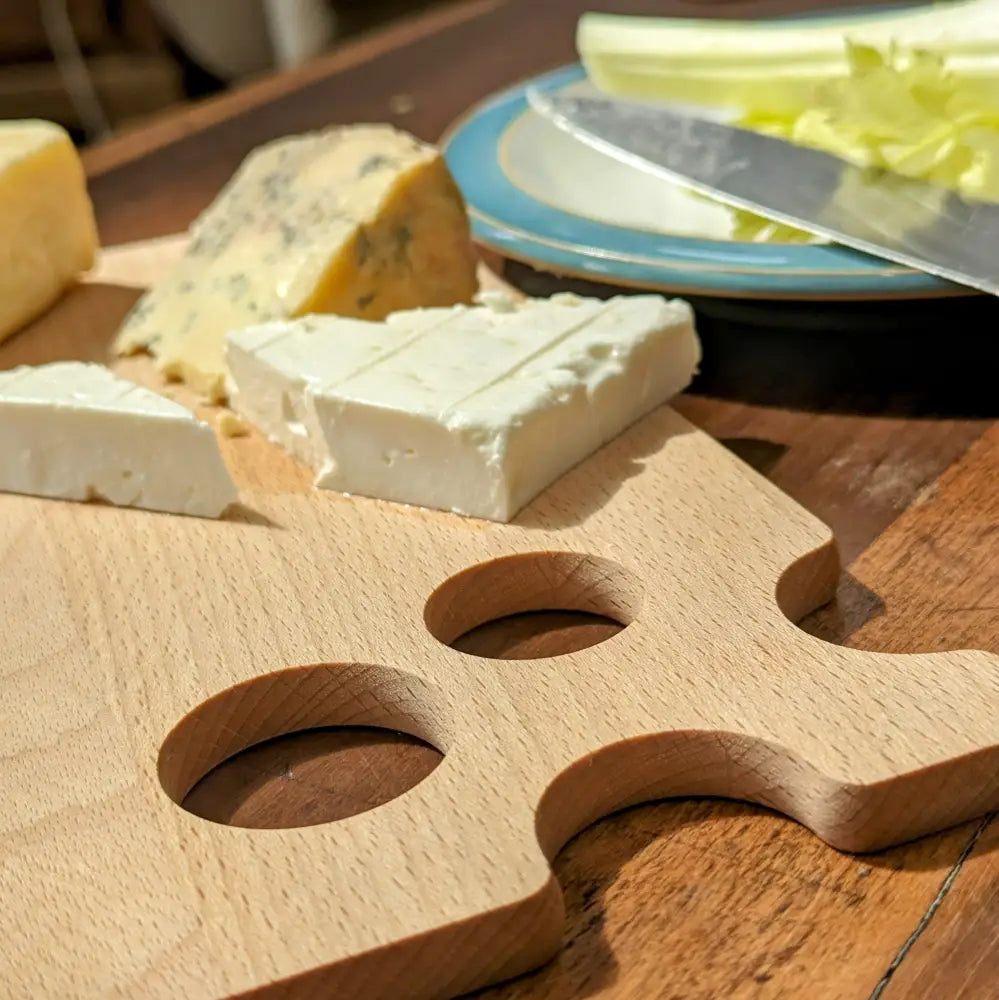 Beech Wood Cheese Board | Sustainable Wood Cheese Charcuterie Board Chopping Board - n/a