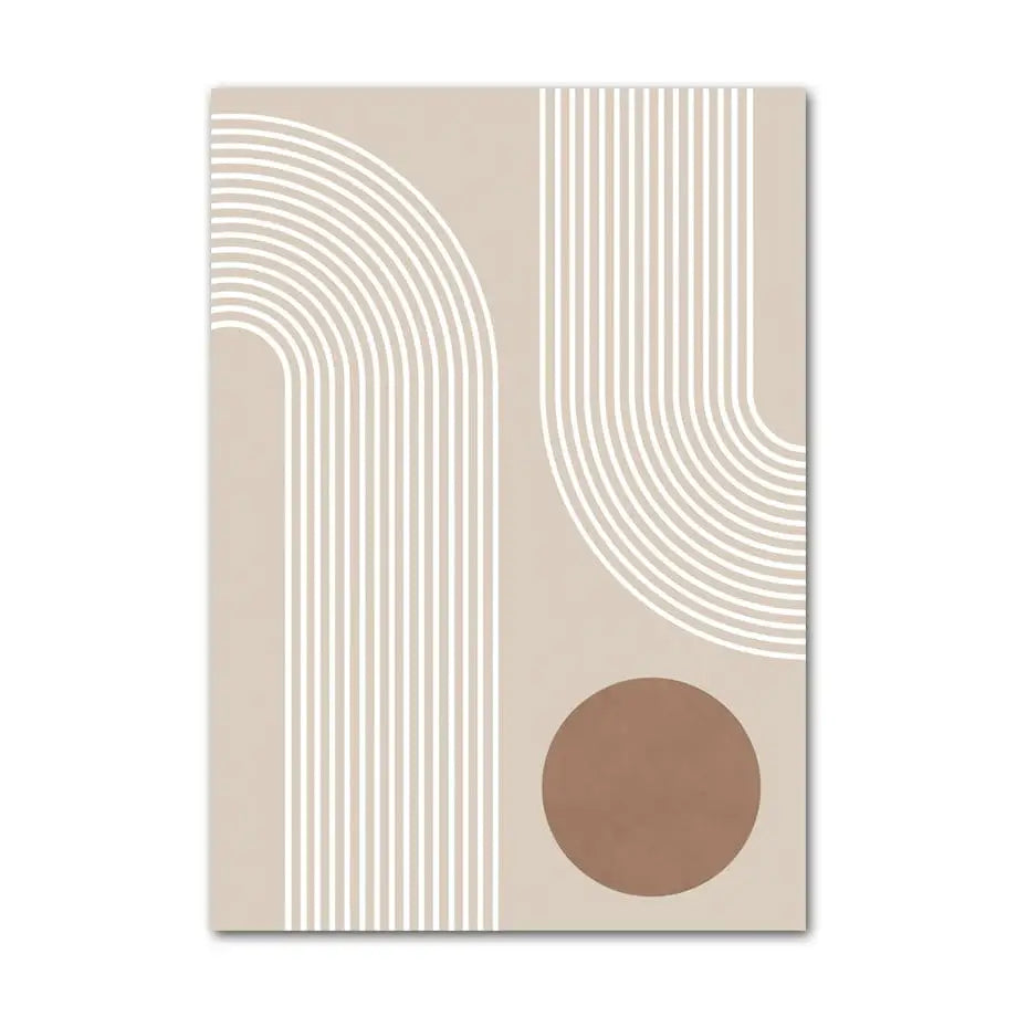 Boho Poster Set - Abstrakt - 13 x 18 cm / A - n/a