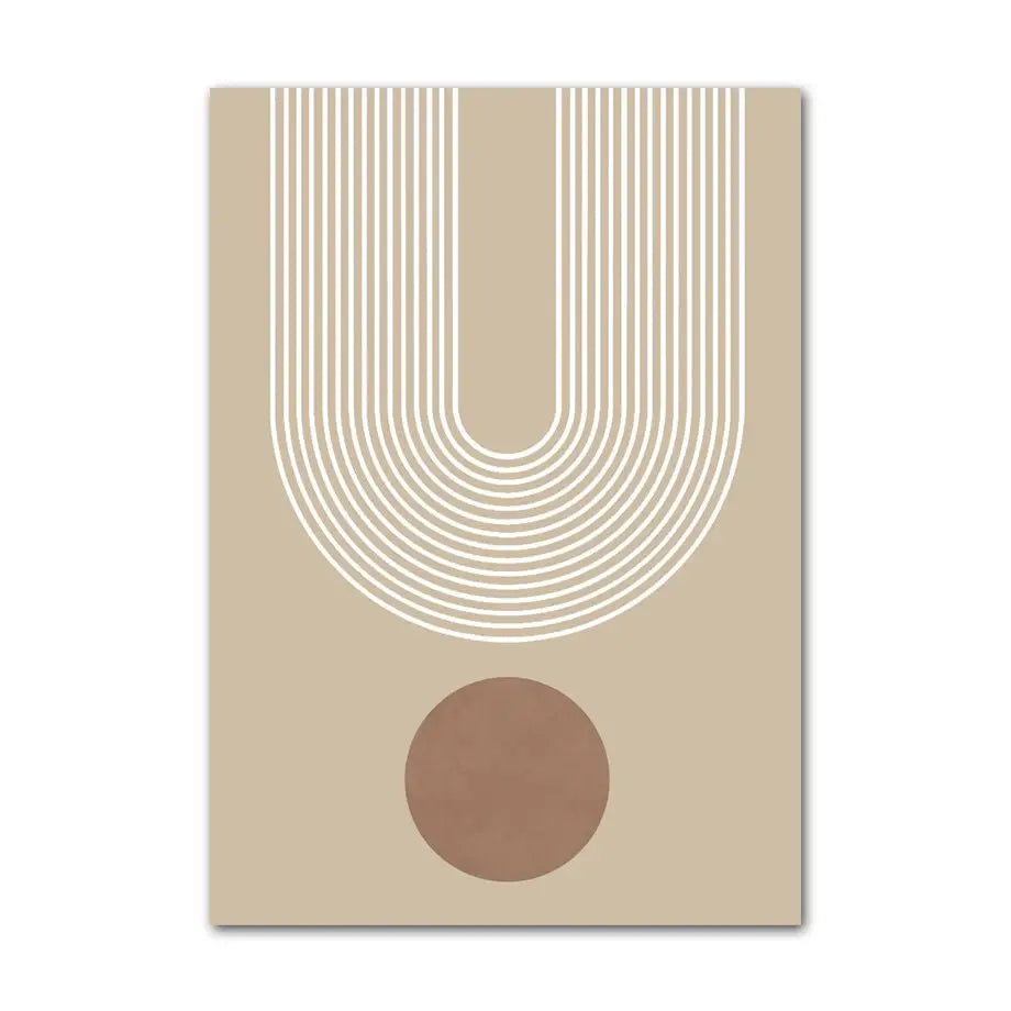 Boho Poster Set - Abstrakt - 13 x 18 cm / C - n/a