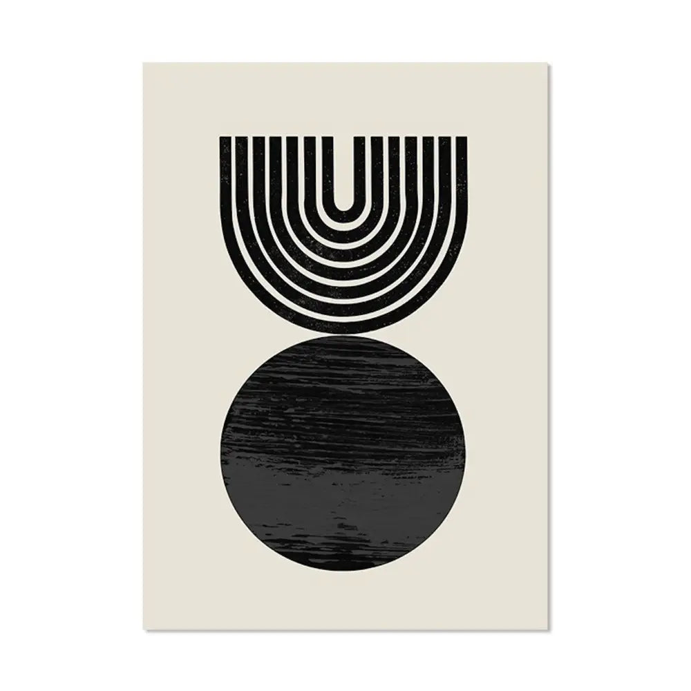 Boho Poster Set - Senf- & Ockerfarben - 15 x 20 cm / A - n/a