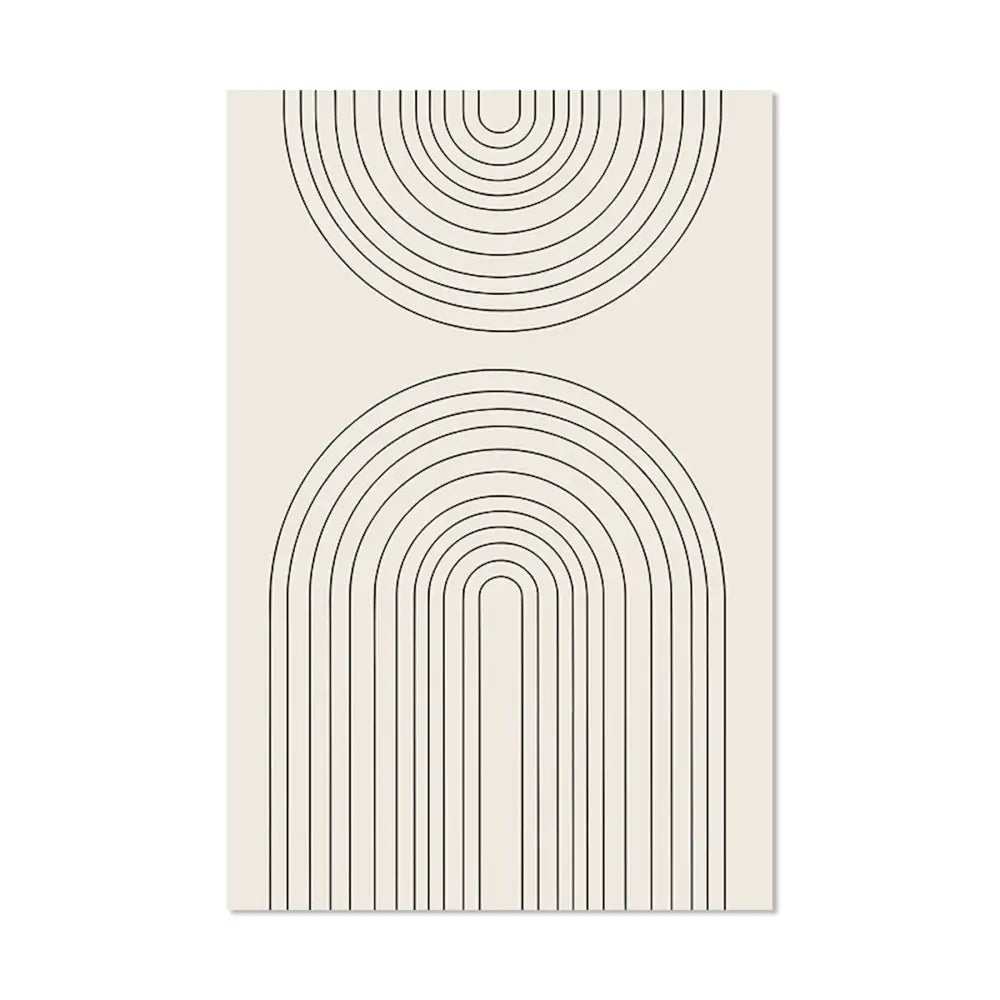 Boho Poster Set - Senf- & Ockerfarben - 15 x 20 cm / B - n/a