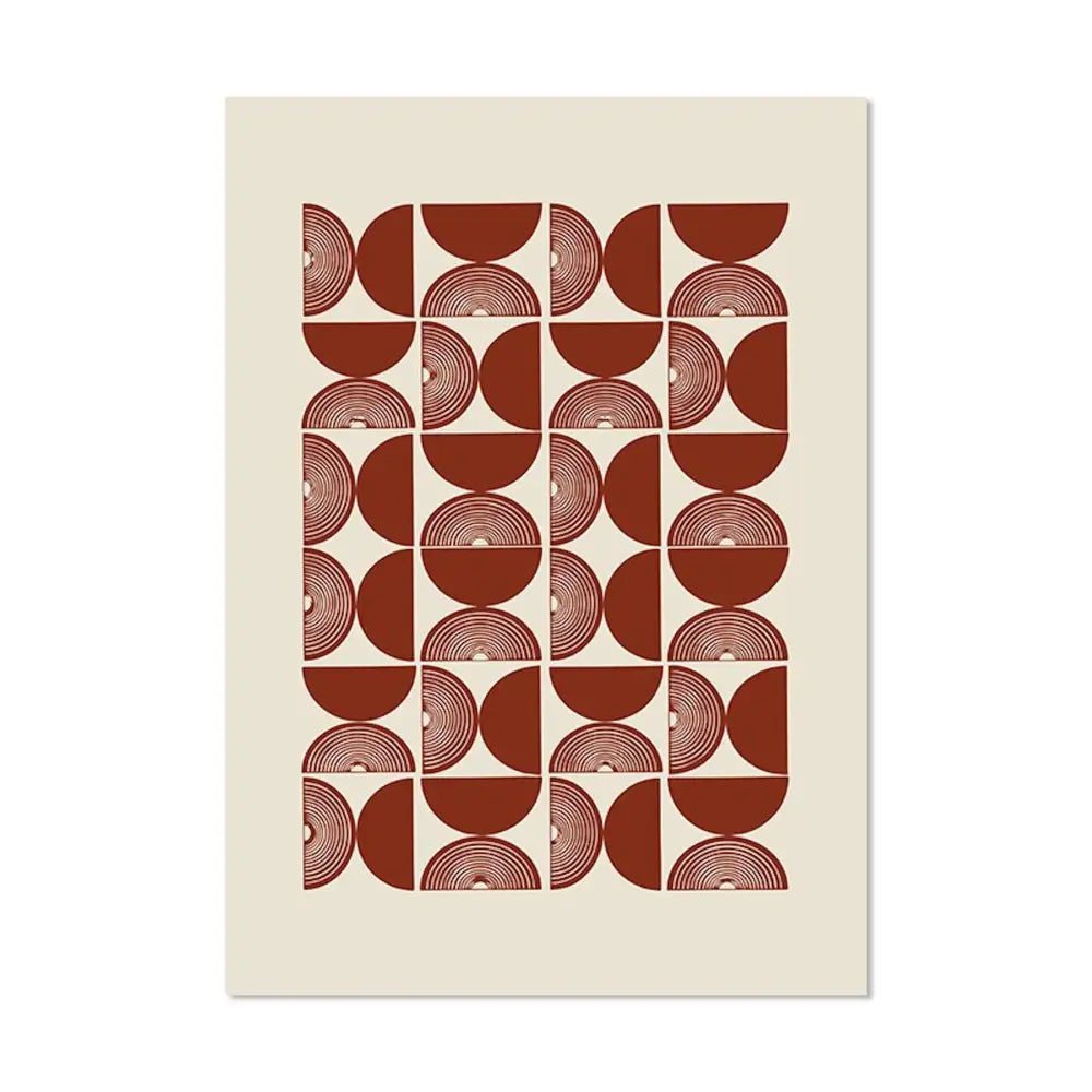 Boho Poster Set - Senf- & Ockerfarben - 15 x 20 cm / C - n/a