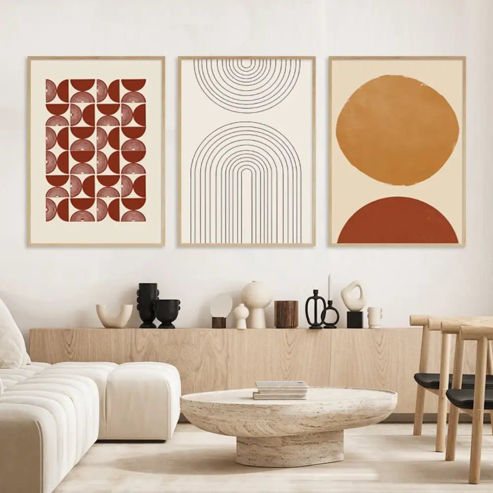 Boho Poster Set - Senf- & Ockerfarben - n/a