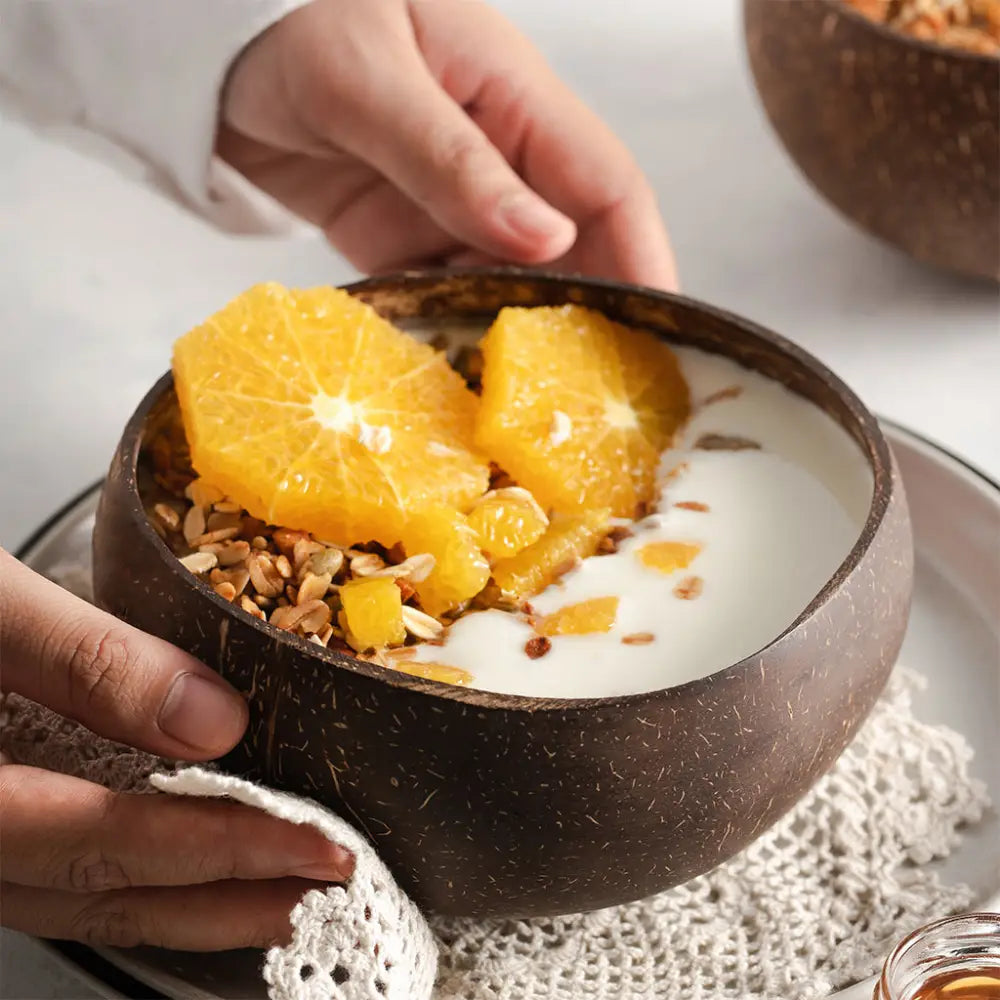 Kokosschalen-Sets – handgefertigt plastikfrei & nachhaltig - Bowls & Cutlery
