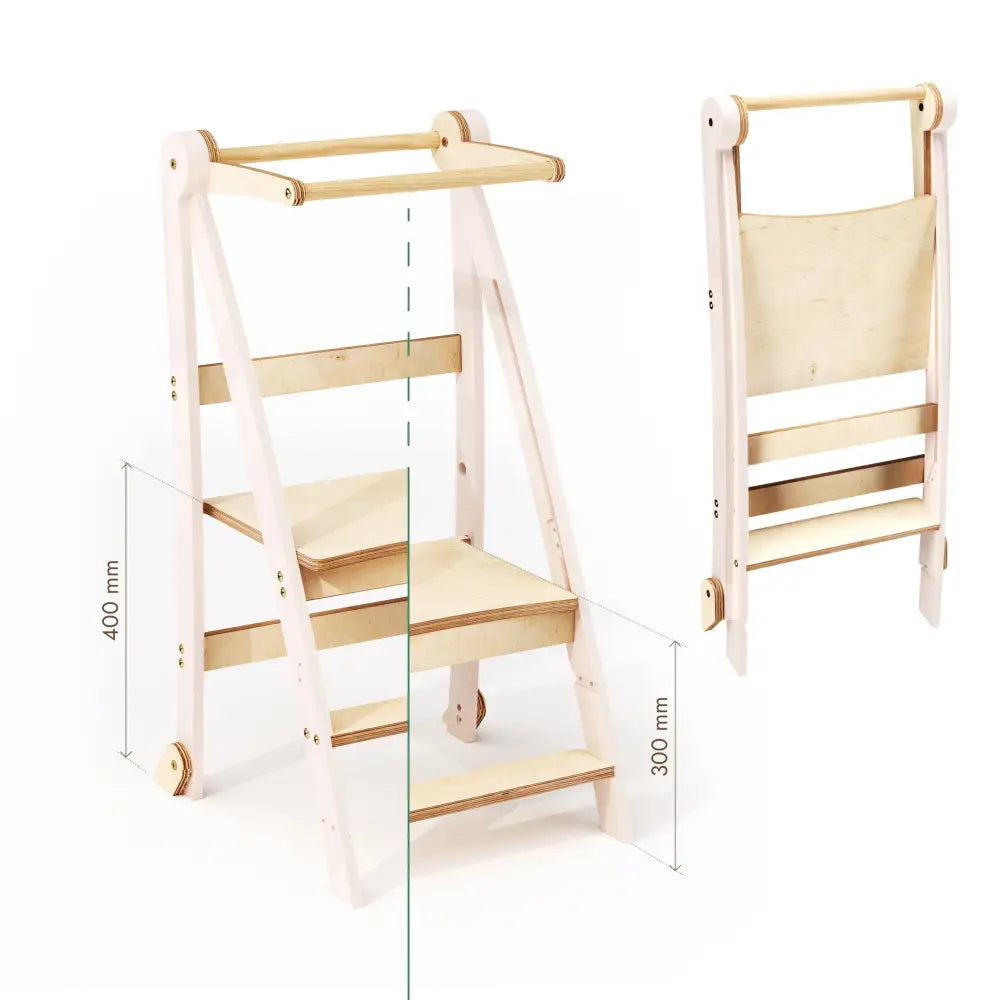 Montessori Lernturm - Höhenverstellbarer Kinderstuhl - n/a