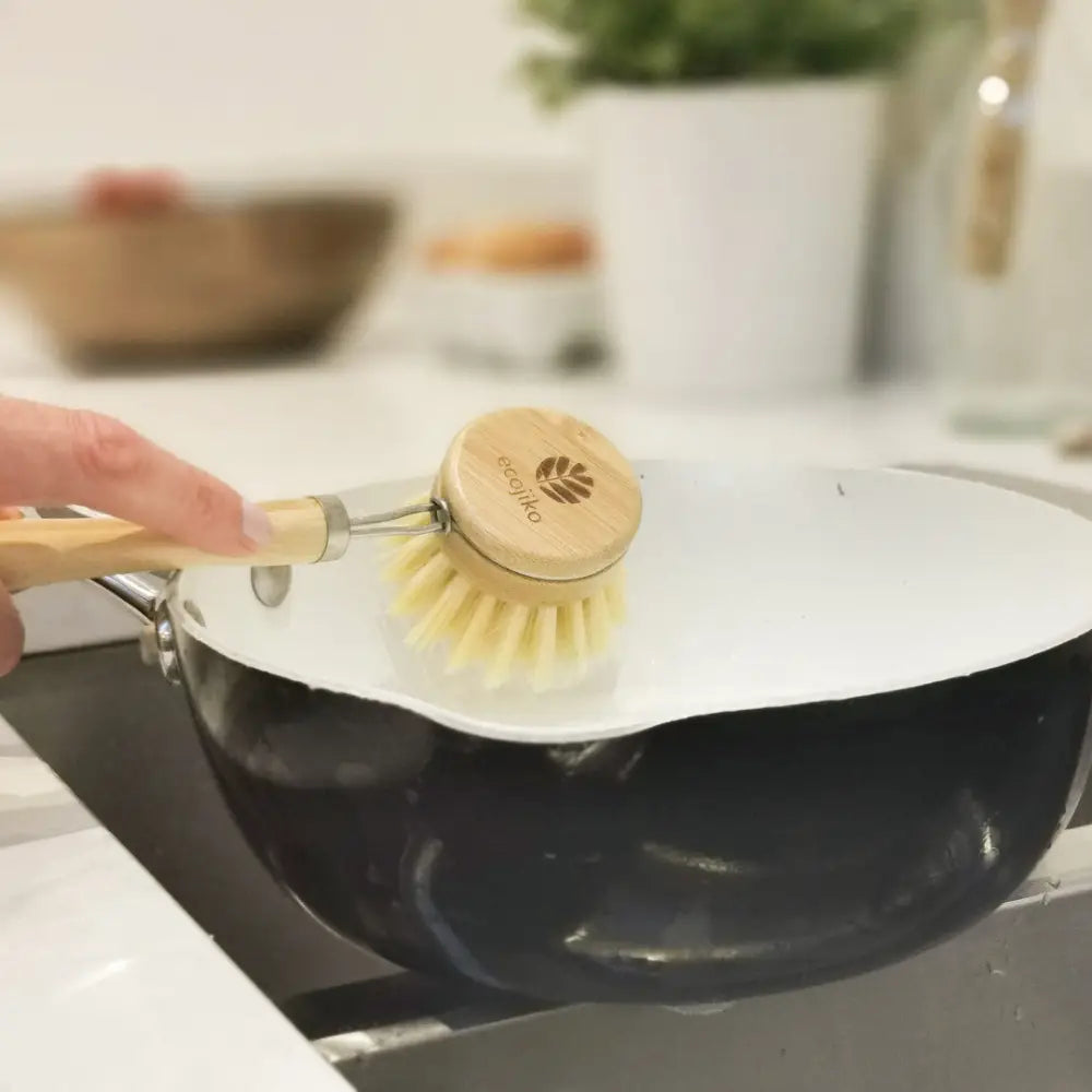 Mushroom Design Dish Brush with Replaceable Head | Natural Washing Up Brush - n/a