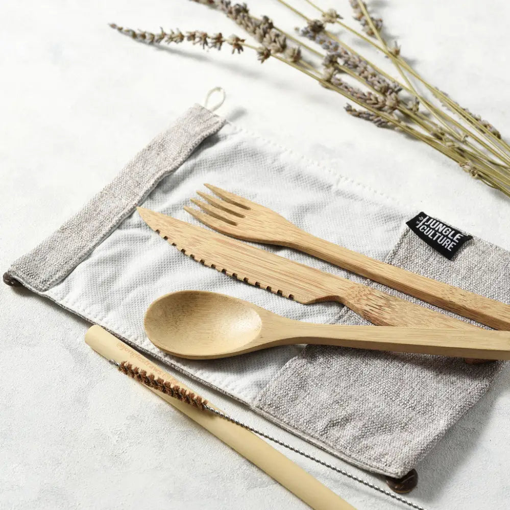 Nachhaltiges Bambus-Besteckset - Ash - Bowls & Cutlery
