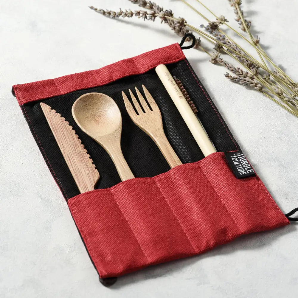 Nachhaltiges Bambus-Besteckset - Berry - Bowls & Cutlery