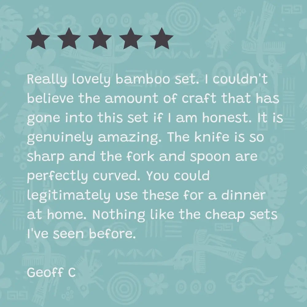 Nachhaltiges Bambus-Besteckset - Bowls & Cutlery