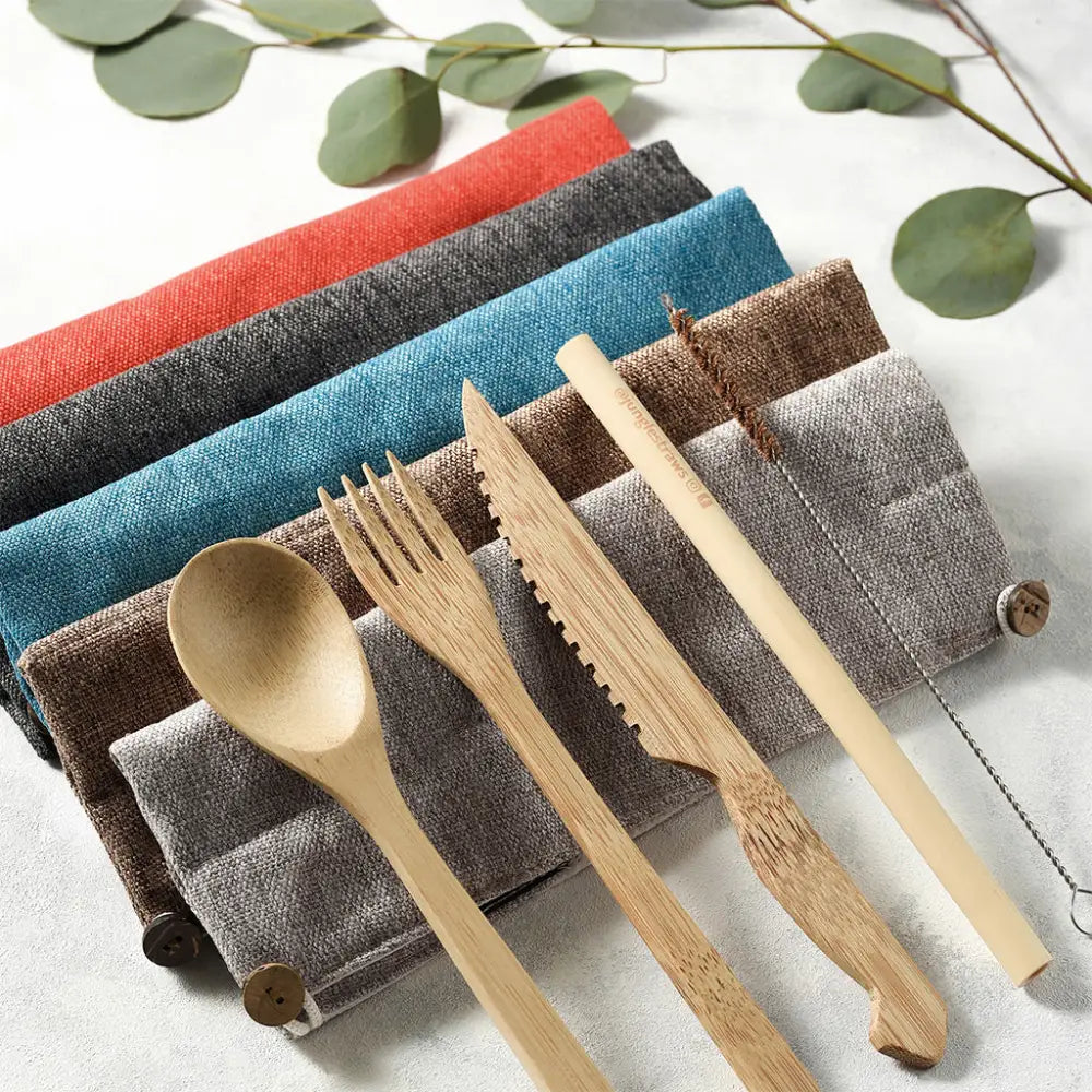 Nachhaltiges Bambus-Besteckset - Bowls & Cutlery