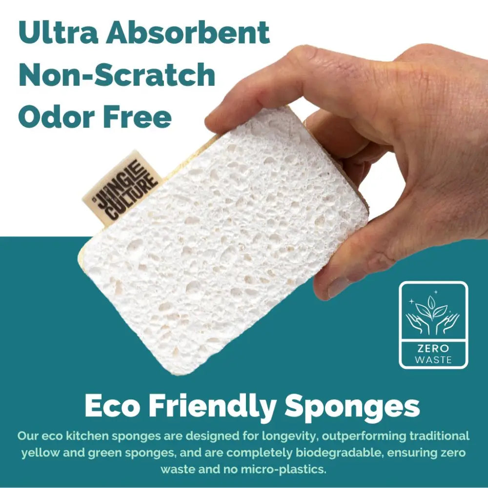 Natürliche Spülschwämme – 4er-Pack plastikfrei & wiederverwendbar - Cleaning Cloth