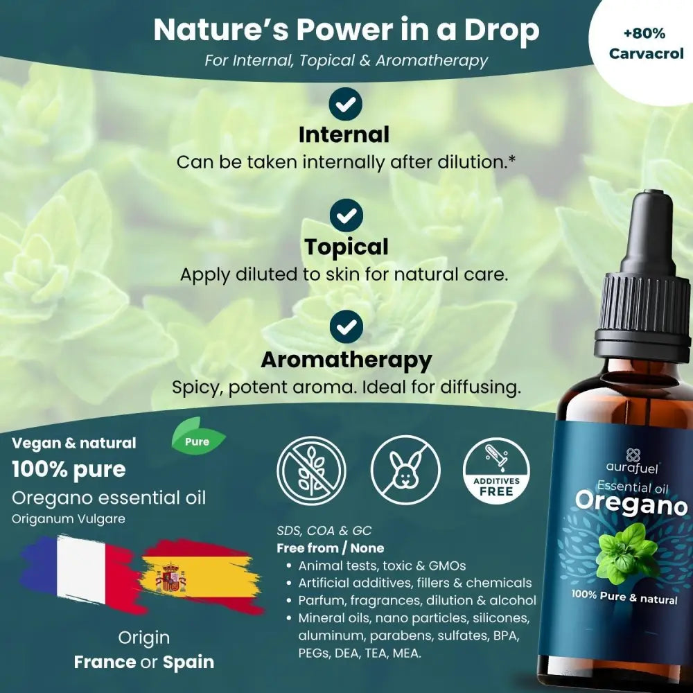 Oreganoöl natürlich und rein - 10 ml - n/a