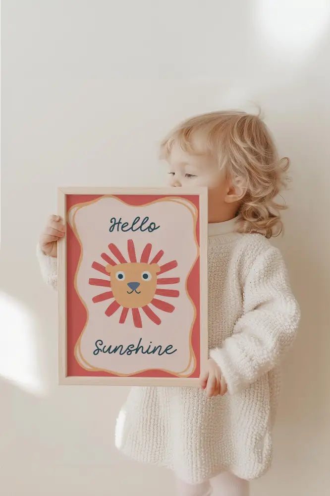 Poster Kinderzimmer - Hello Sunshine - Poster