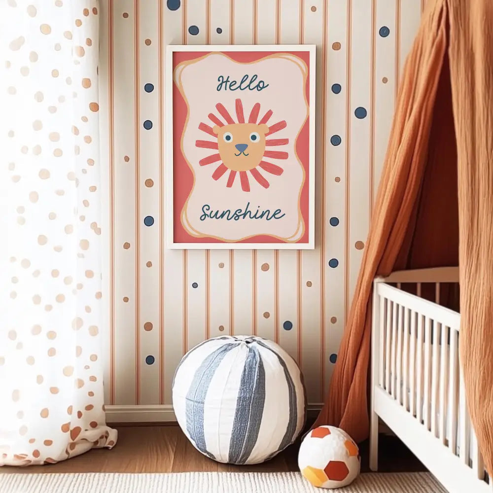 Poster Kinderzimmer - Hello Sunshine - Poster
