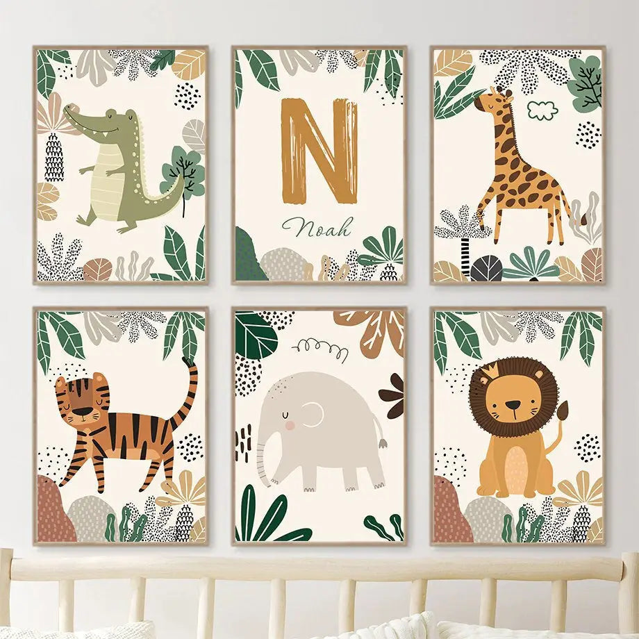 Poster Kinderzimmer - Jungle - n/a