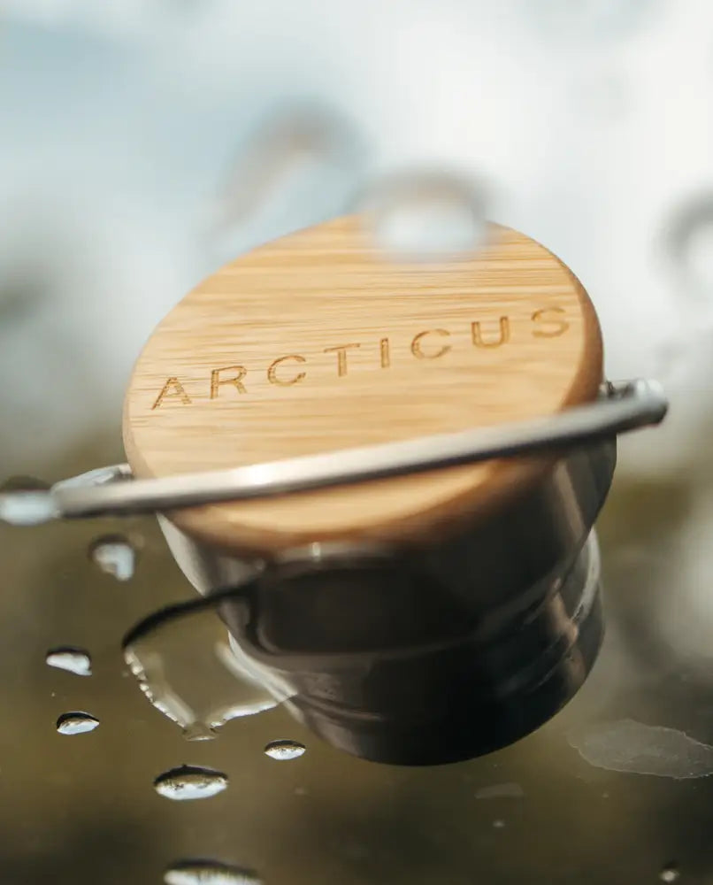 Premium Infuser Lid – Edelstahl & Bambus – Arcticus - Drinkware