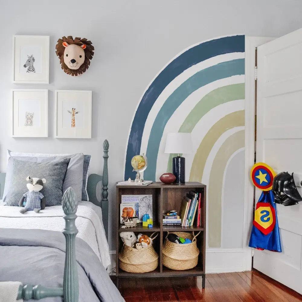 Regenbogen-Wandaufkleber für Kinderzimmer – selbstklebend wasserdicht & wiederverwendbar - n/a