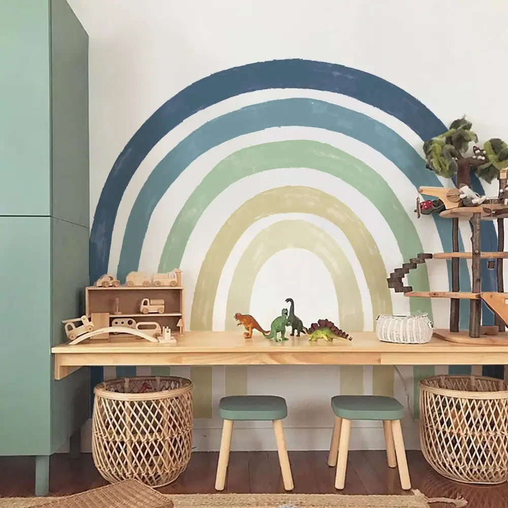 Regenbogen-Wandaufkleber für Kinderzimmer – selbstklebend wasserdicht & wiederverwendbar - n/a