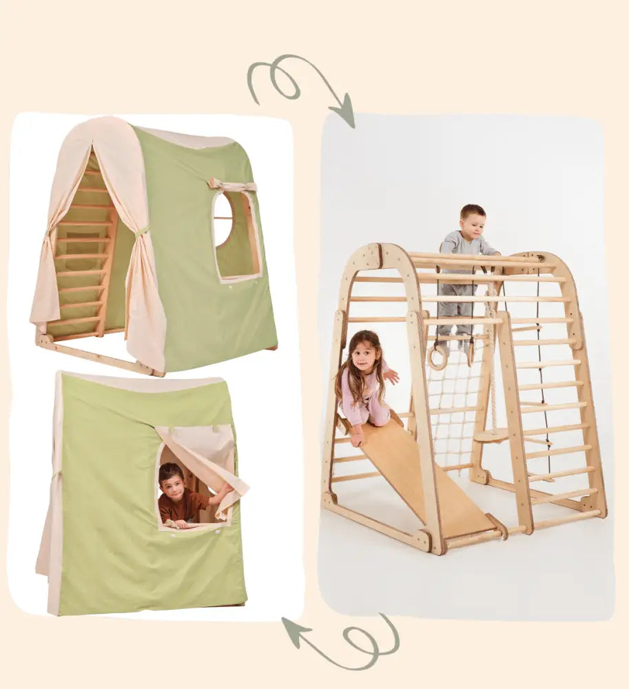 Spielzelt-Abdeckung für Indoor-Holzspielplatz - n/a