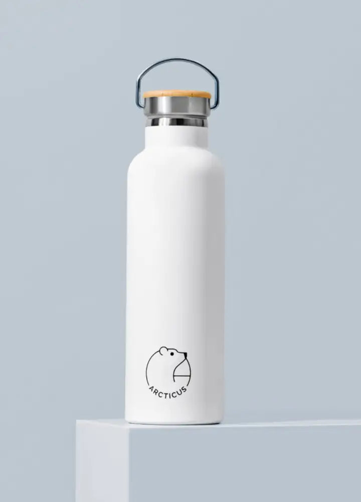 The Arctic Bottle – Isolierte Edelstahlflasche mit Bambusdeckel - Drinkware