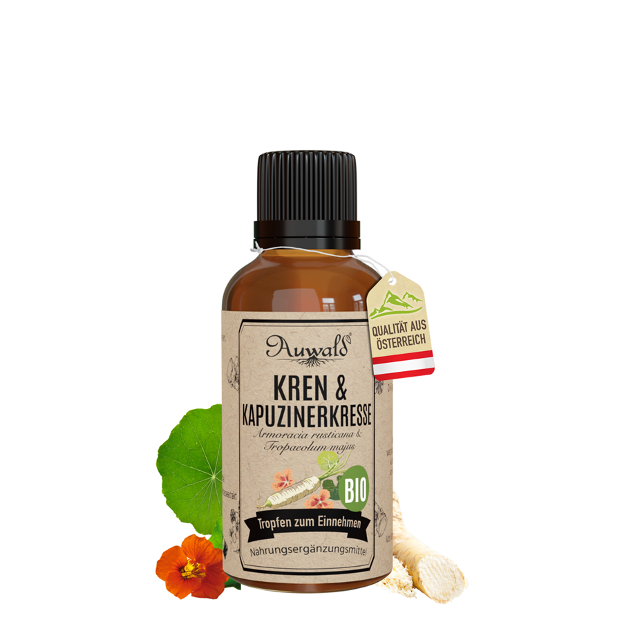 Kren & Kapuzinerkresse Tinktur BIO (Meerrettich Extrakt) | Auwald